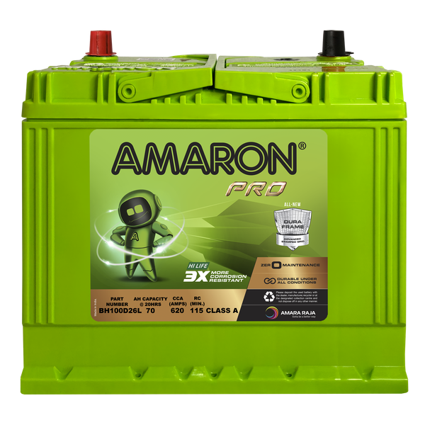 | AMARON |  PRO SERIES - DuraFrame ASG 100D26L (NS70L) - 620CCA
