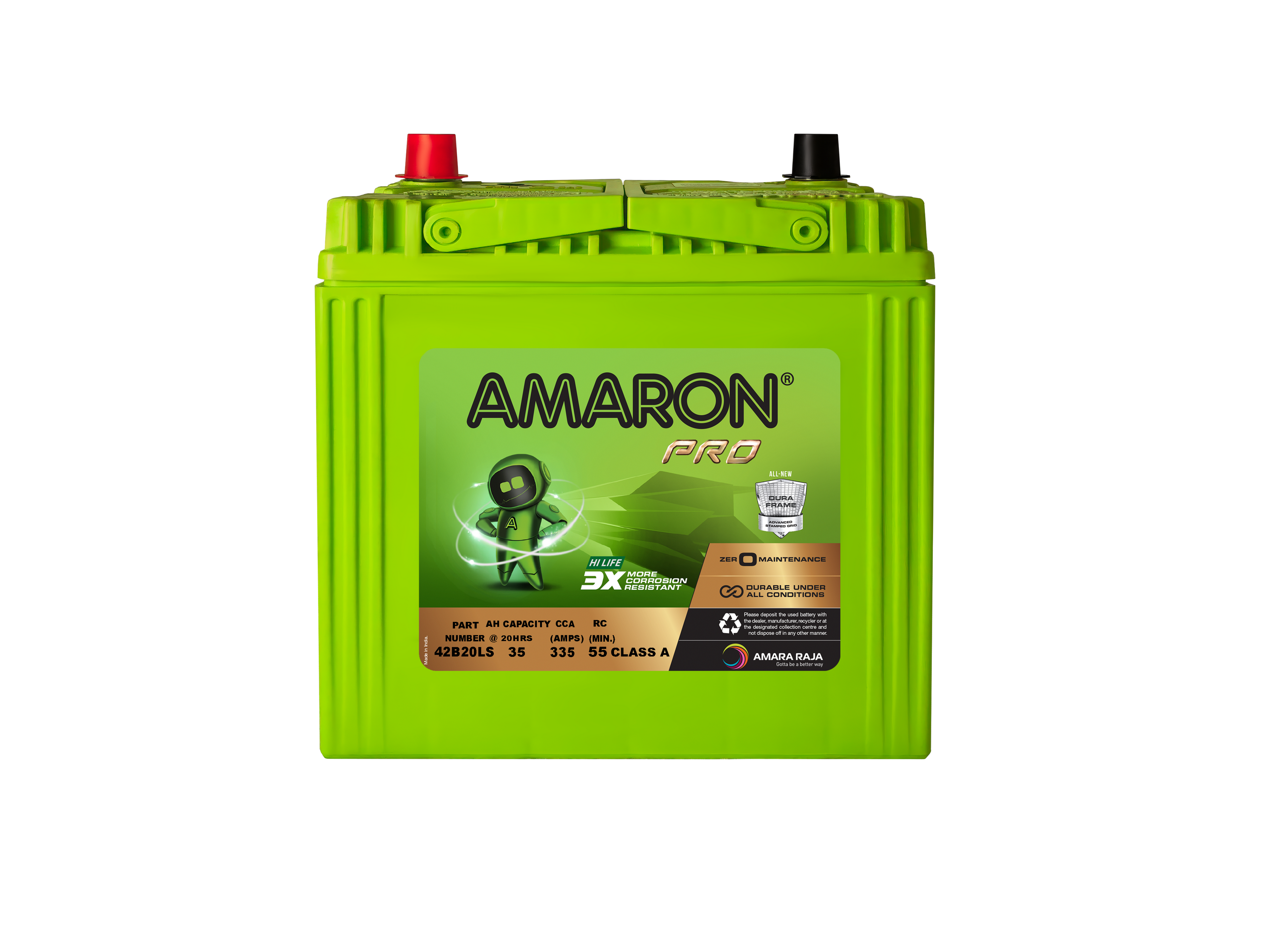 | AMARON |  PRO SERIES - DuraFrame ASG 42B20LS (NS40LS) - 335CCA