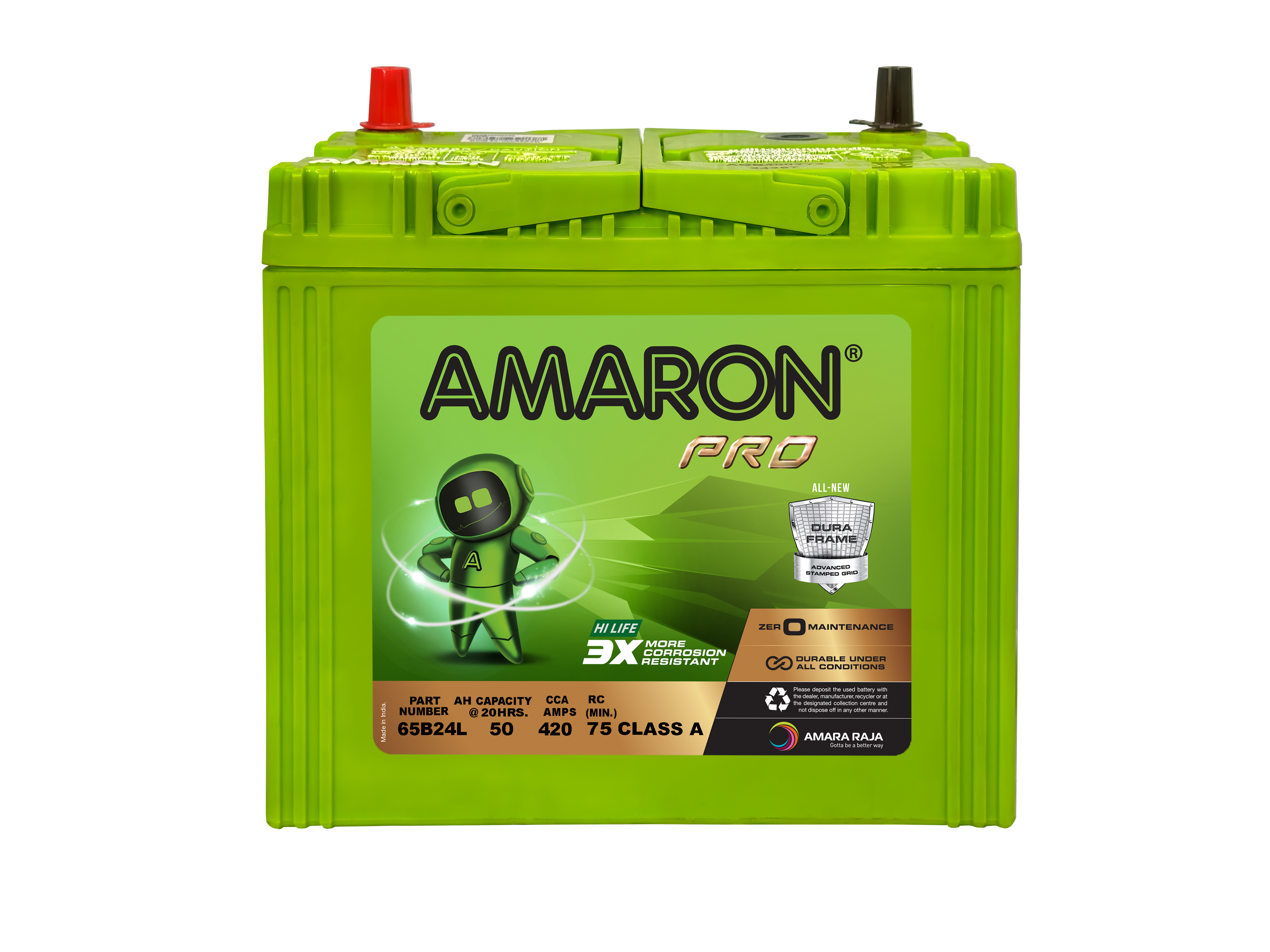 | AMARON |  PRO SERIES - DuraFrame ASG 65B24L (NS60LS) - 420CCA