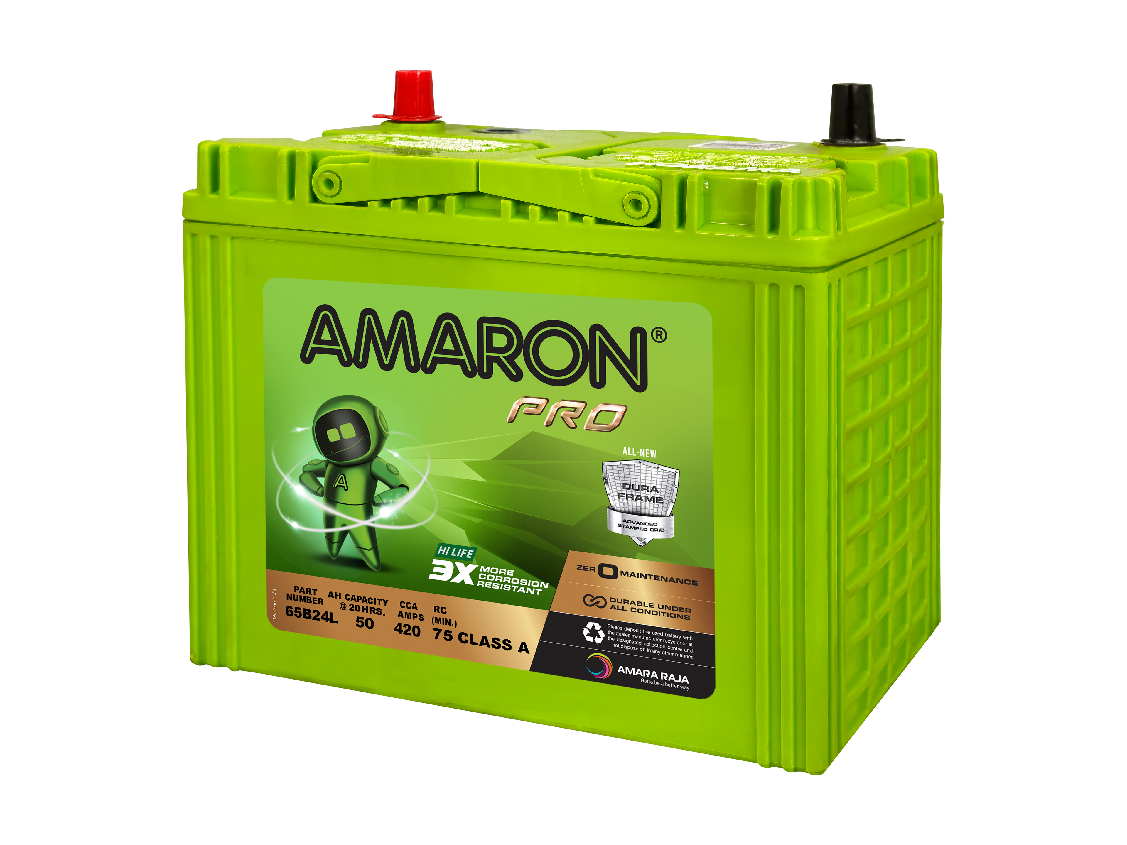 | AMARON |  PRO SERIES - DuraFrame ASG 65B24L (NS60LS) - 420CCA