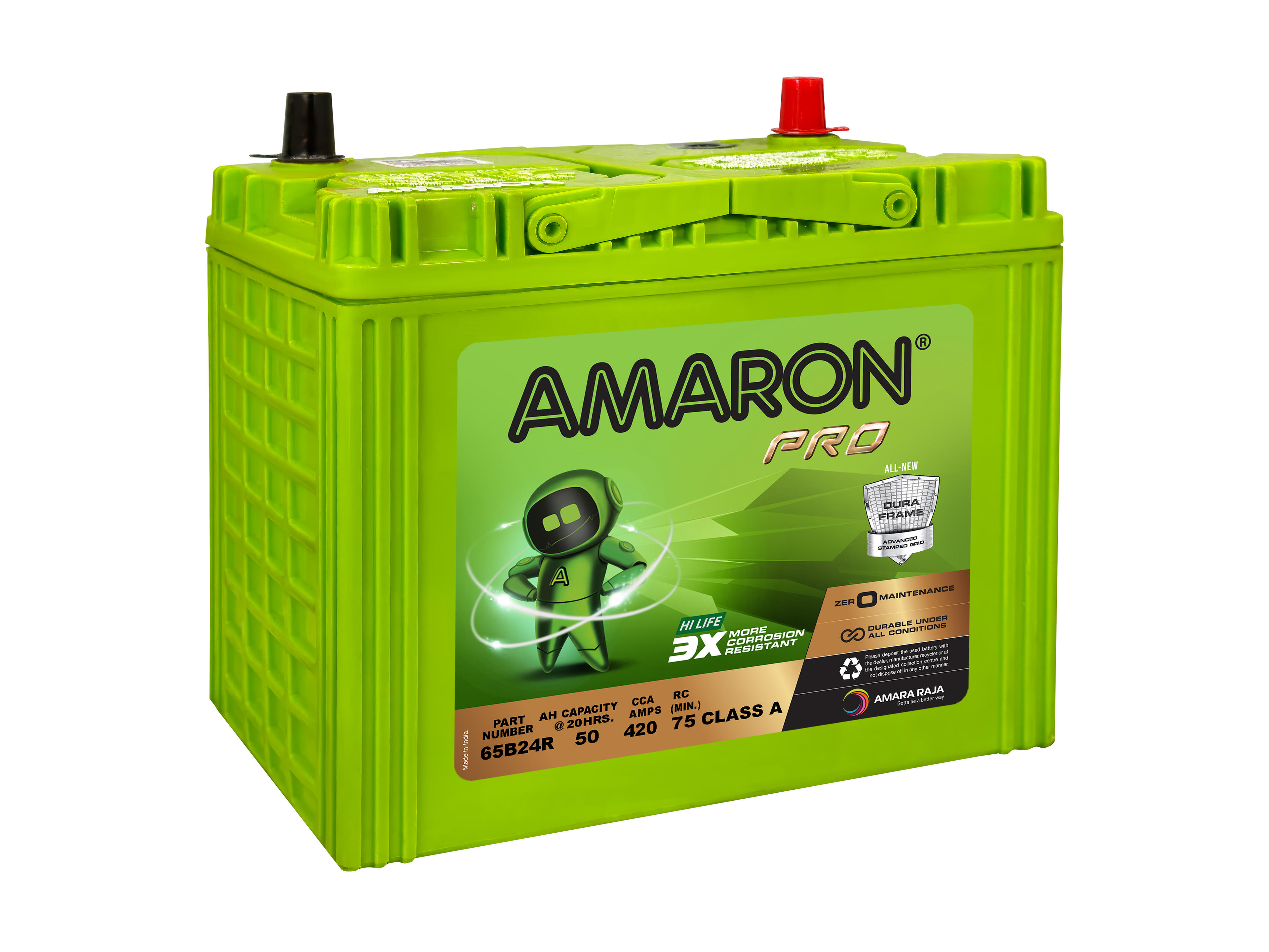 | AMARON |  PRO SERIES - DuraFrame ASG 65B24R (NS60S) - 420CCA