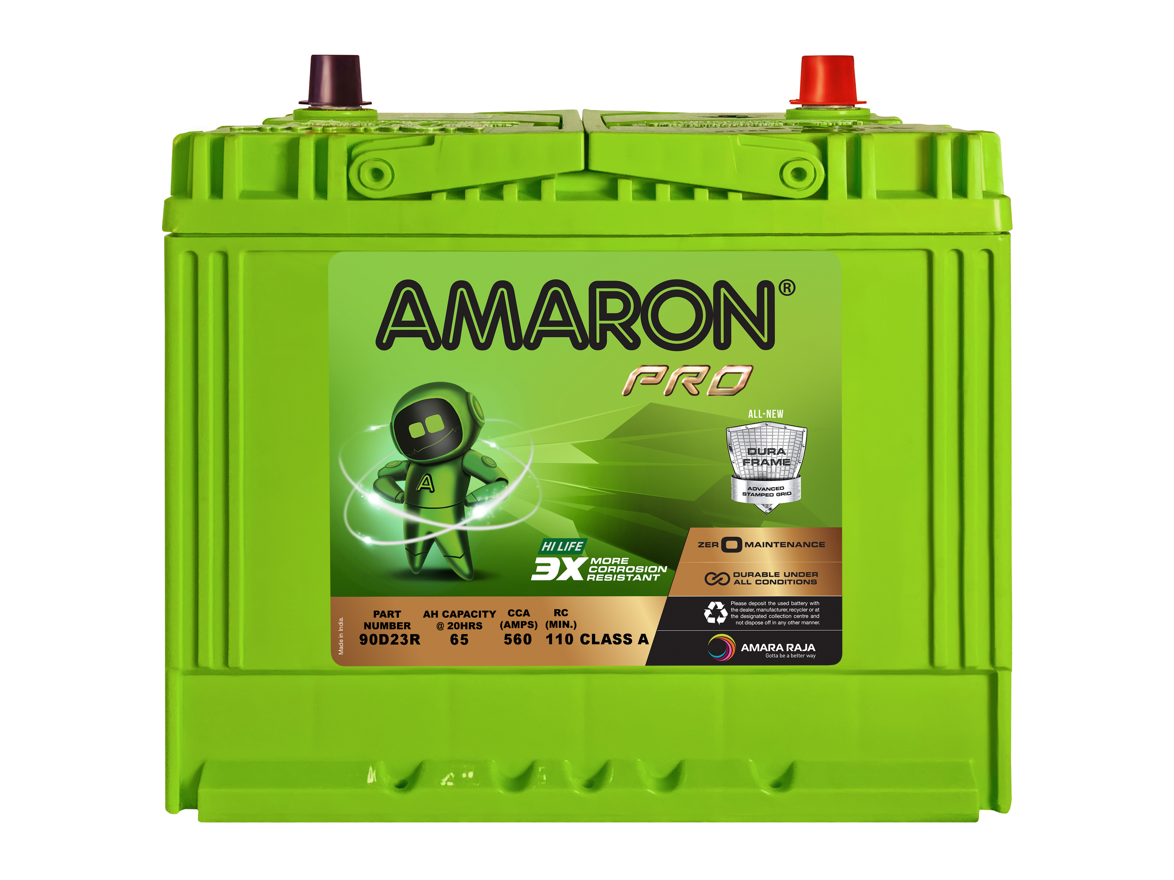| AMARON |  PRO SERIES - DuraFrame ASG 90D23R (55D23R) - 560CCA