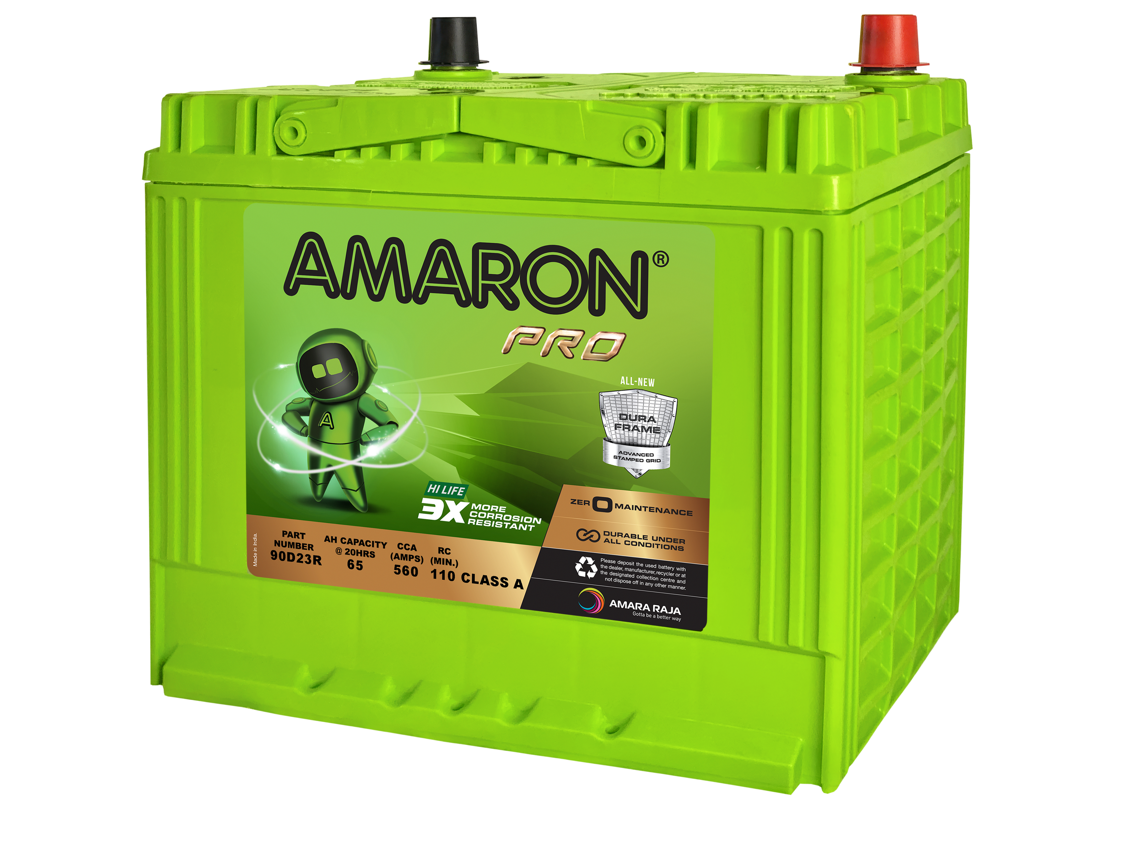 | AMARON |  PRO SERIES - DuraFrame ASG 90D23R (55D23R) - 560CCA