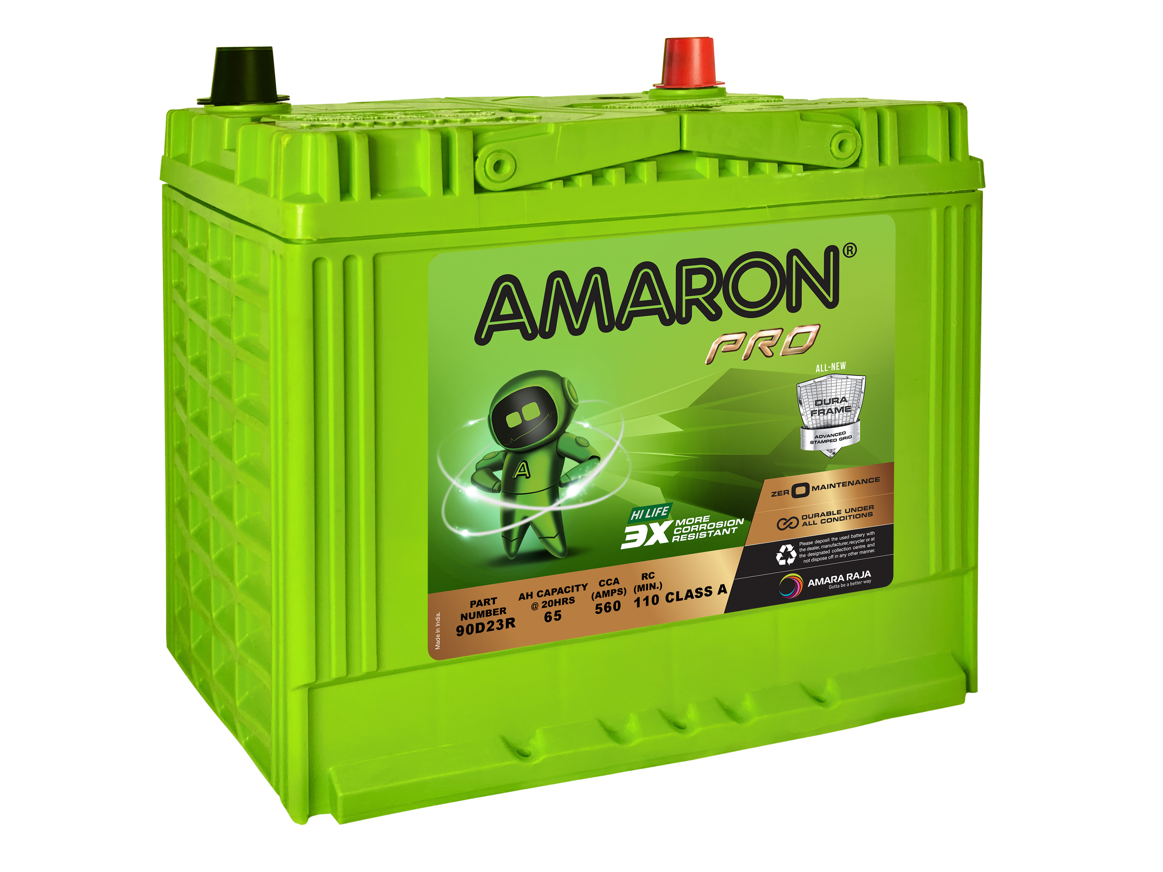 | AMARON |  PRO SERIES - DuraFrame ASG 90D23R (55D23R) - 560CCA