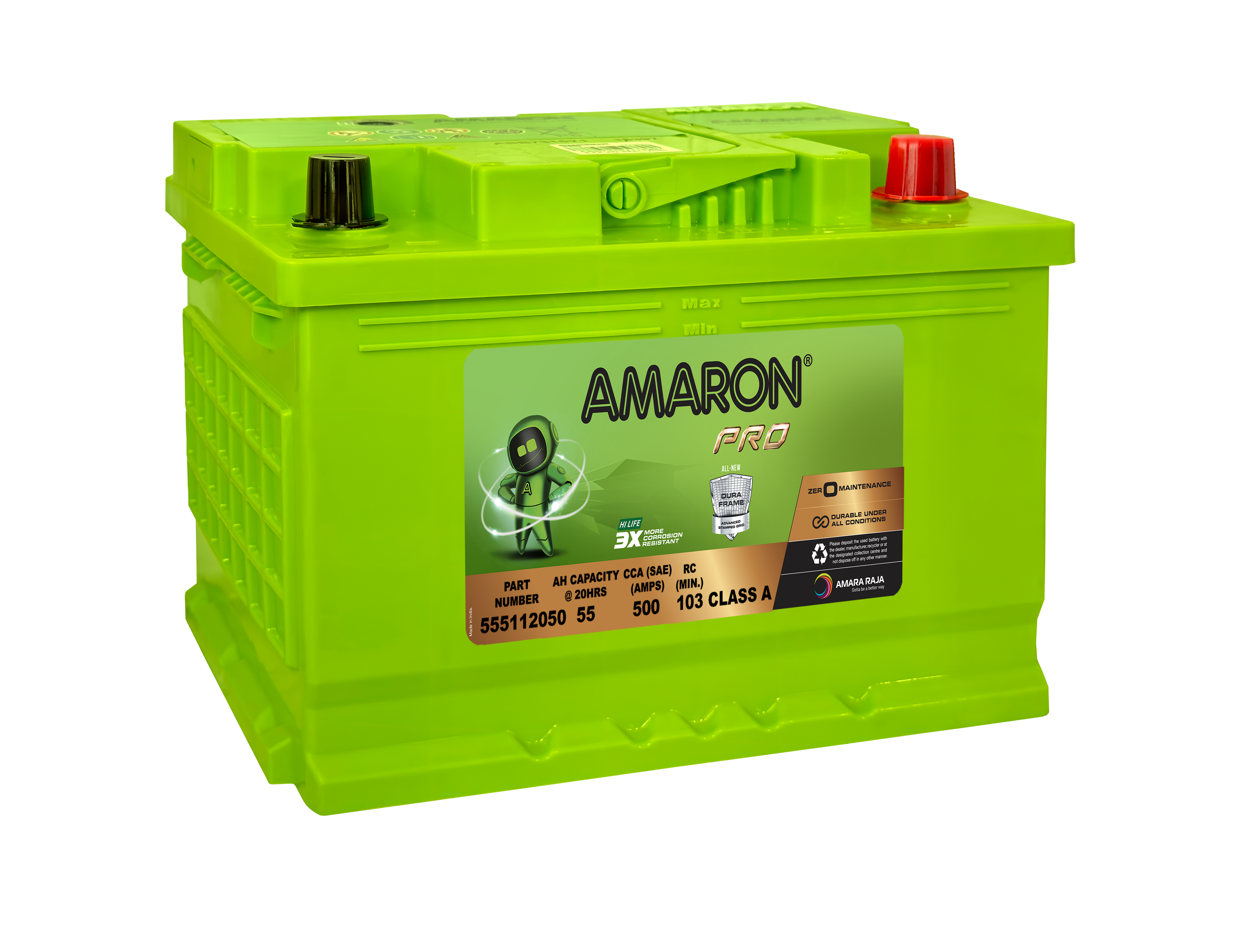 | AMARON | DIN55H PRO-Series Battery - 500CCA