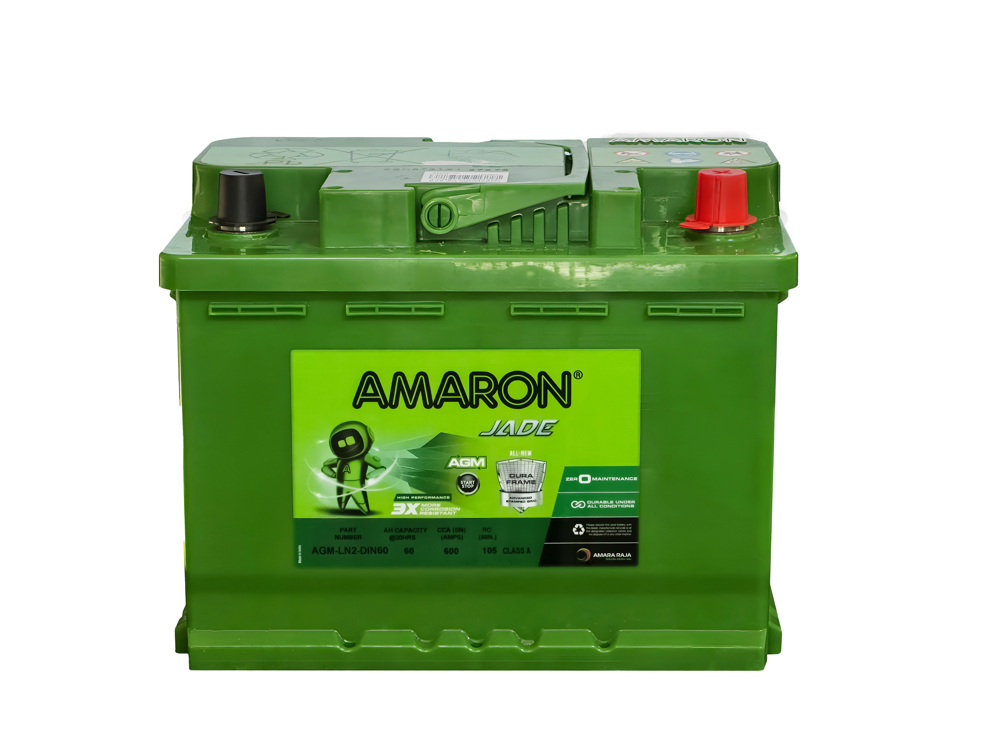 | AMARON | DIN60 (LN2) - JADE SERIES - AGM (START/STOP) - 600CCA
