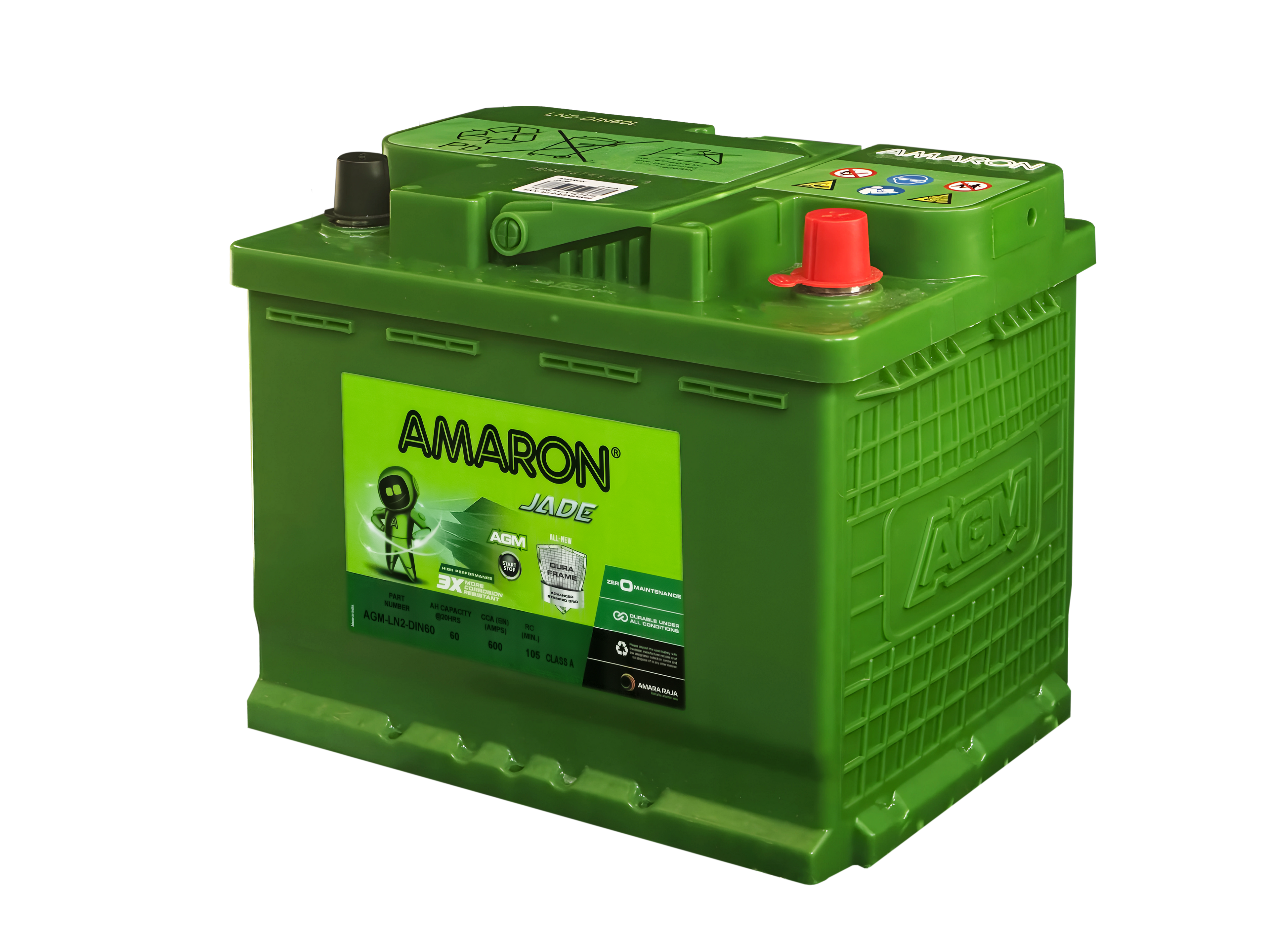 | AMARON | DIN60 (LN2) - JADE SERIES - AGM (START/STOP) - 600CCA