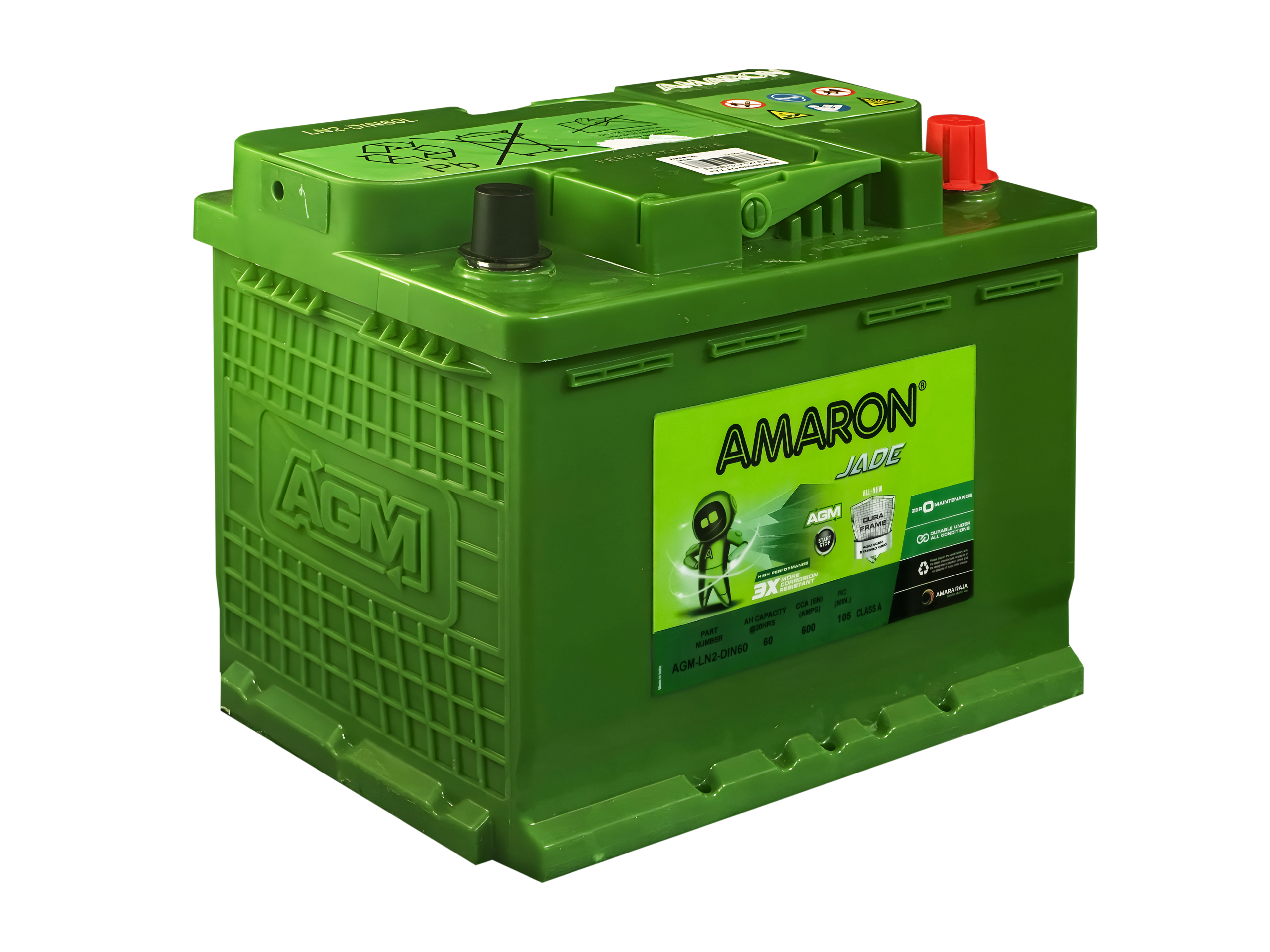 | AMARON | DIN60 (LN2) - JADE SERIES - AGM (START/STOP) - 600CCA