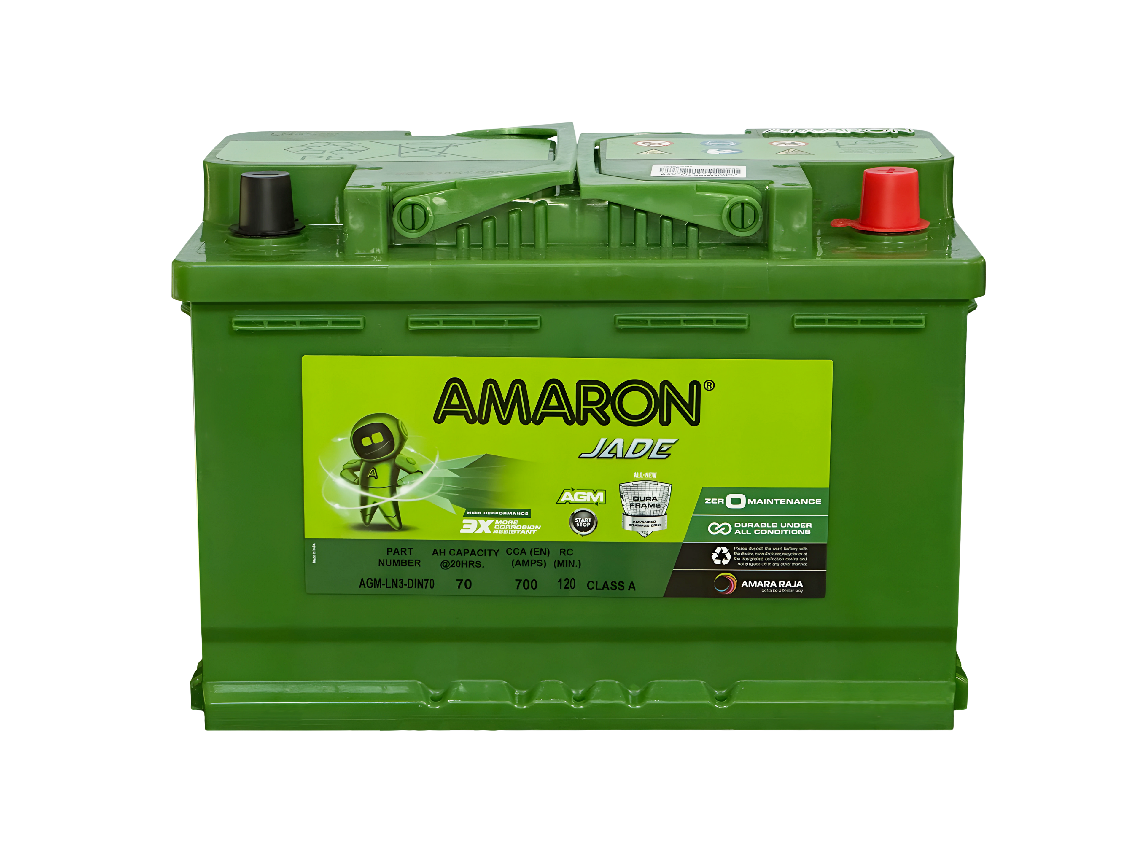 | AMARON | DIN74 (LN3) - JADE SERIES - AGM (START/STOP) - 700CCA