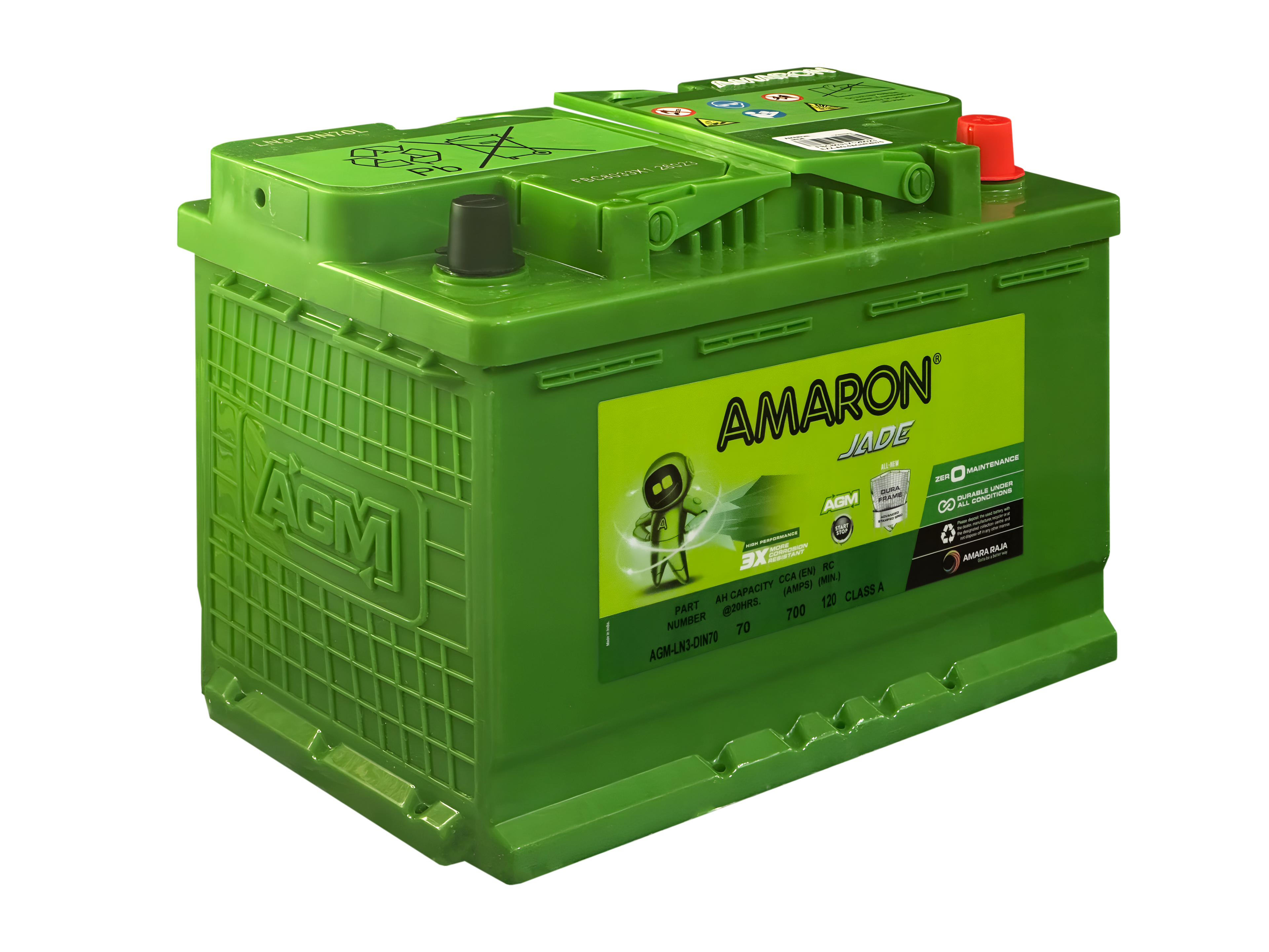 | AMARON | DIN74 (LN3) - JADE SERIES - AGM (START/STOP) - 700CCA