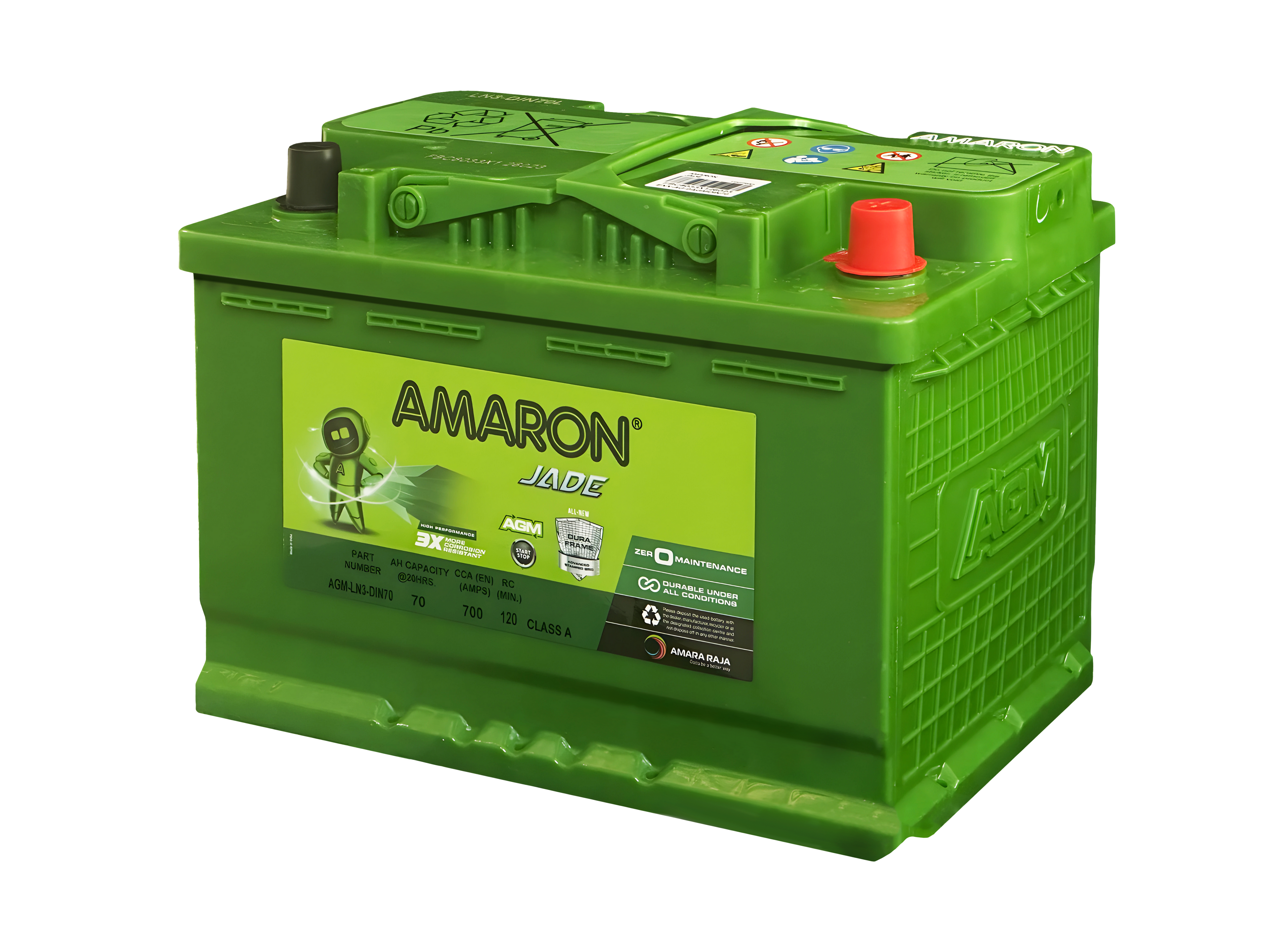 | AMARON | DIN74 (LN3) - JADE SERIES - AGM (START/STOP) - 700CCA