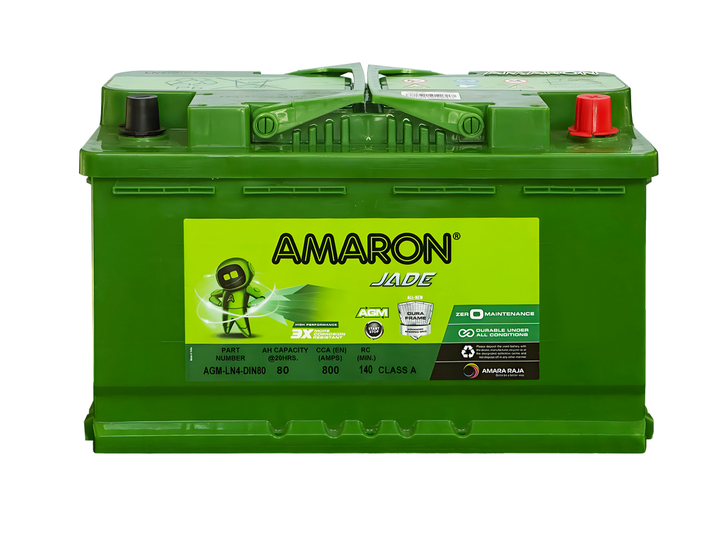 | AMARON | DIN80 (LN4) - JADE SERIES - AGM (START/STOP) - 800CCA
