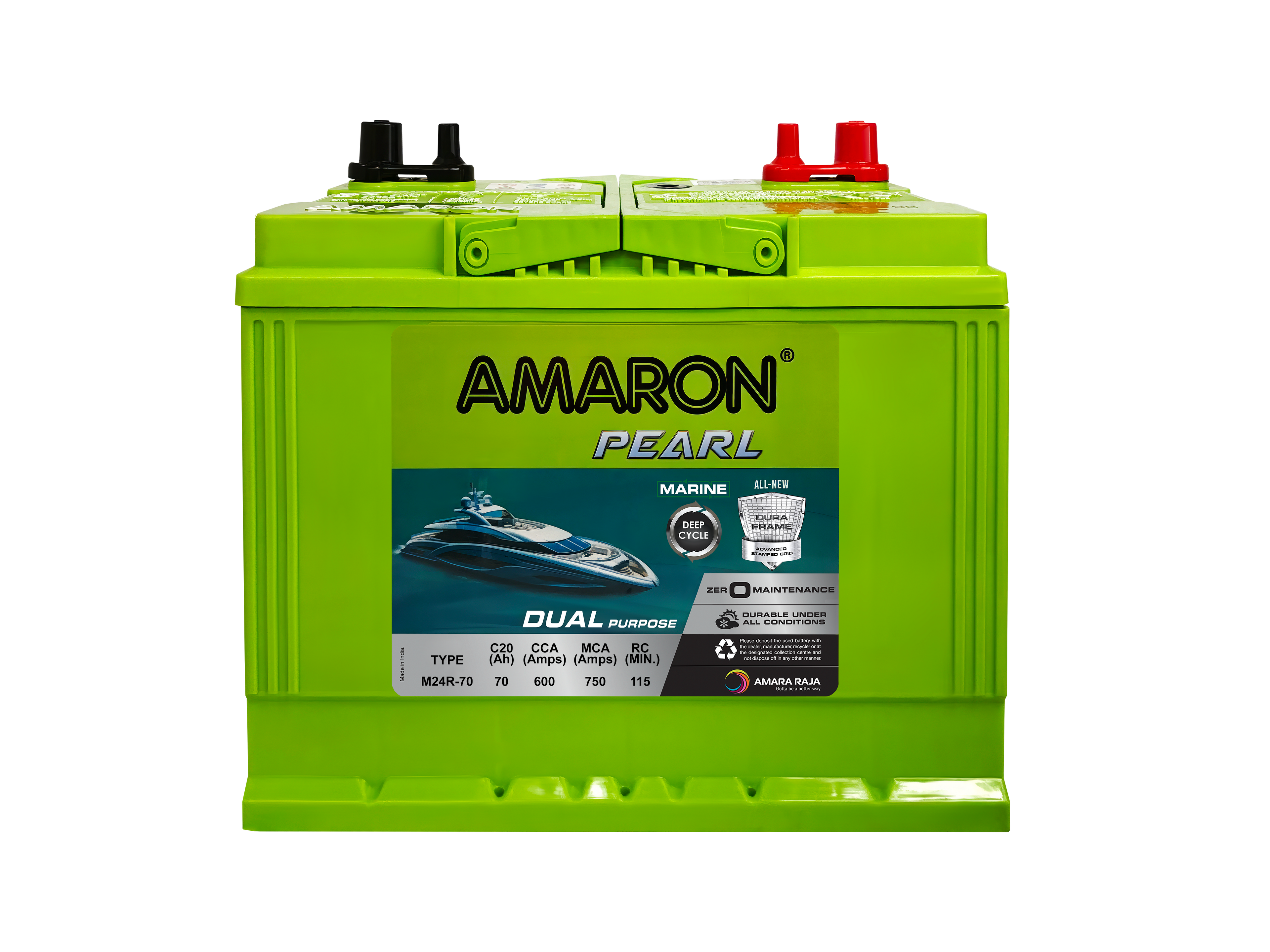 | AMARON | PEARL Marine Series 12V Battery M24-70R - 600CCA