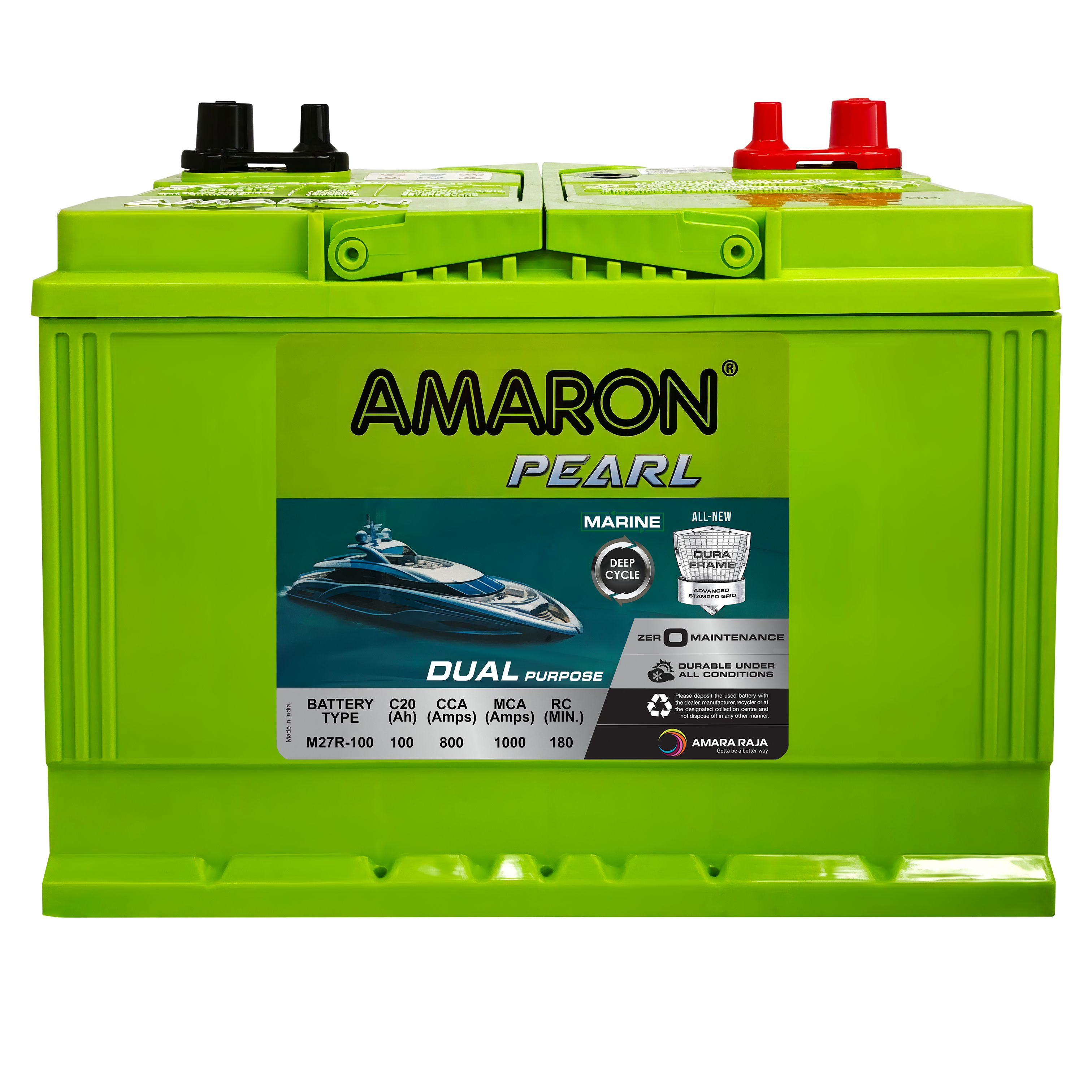 | AMARON | PEARL Marine Series 12V Battery M27-90R - 800CCA