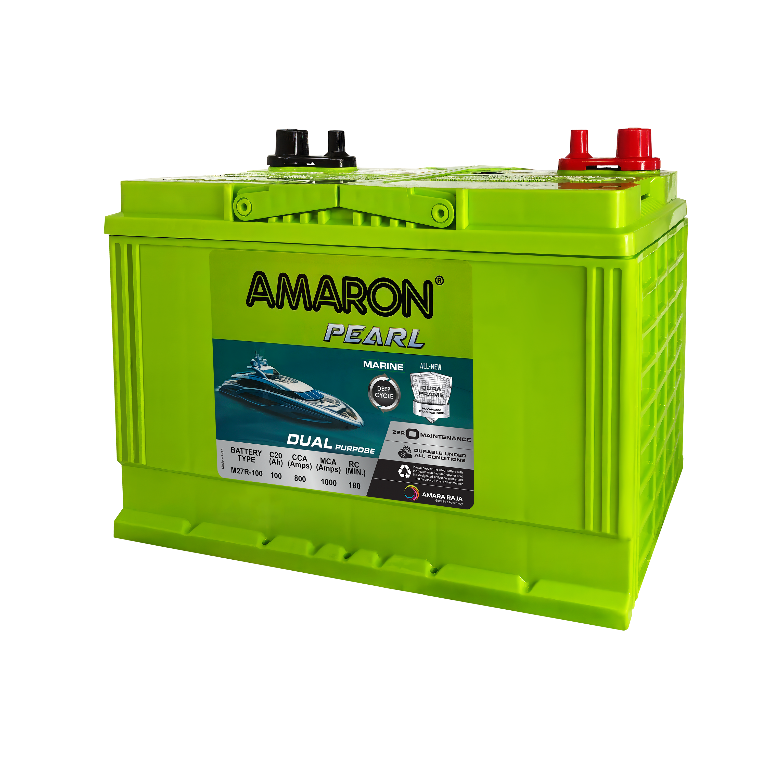 | AMARON | PEARL Marine Series 12V Battery M27-90R - 800CCA
