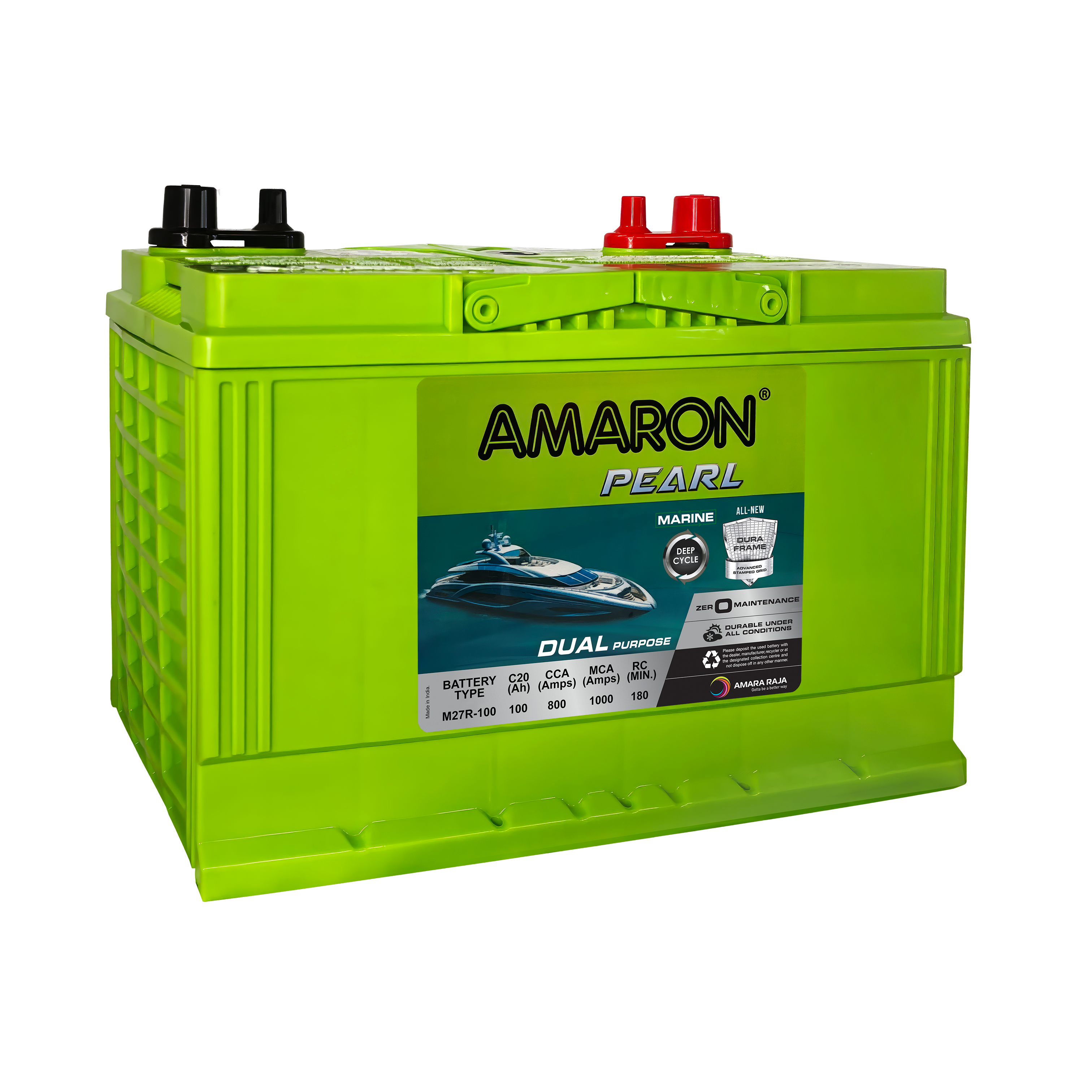 | AMARON | PEARL Marine Series 12V Battery M27-90R - 800CCA