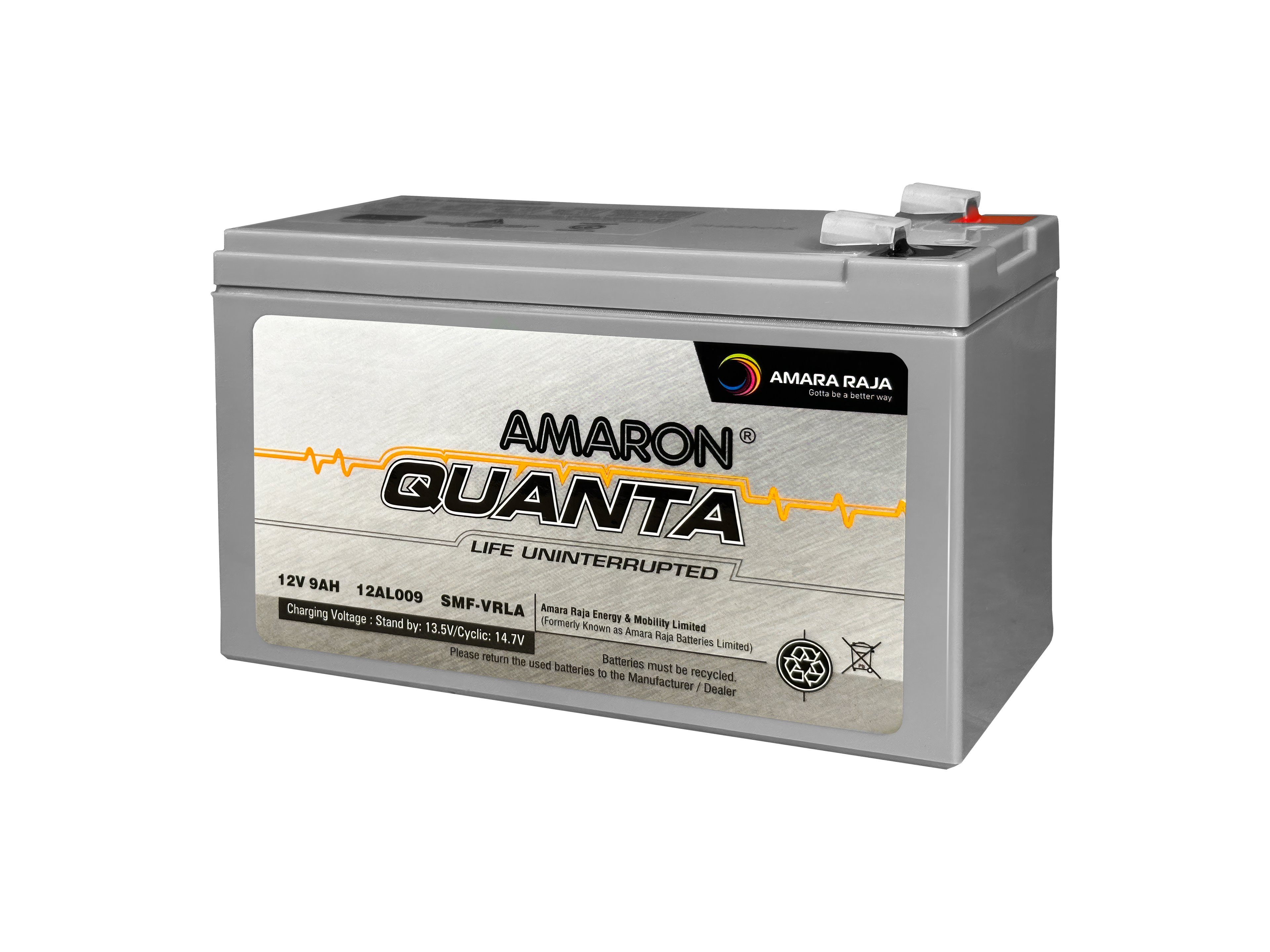| AMARON | 9AH - QUANTA SERIES - UPS AGM/Deep Cycle