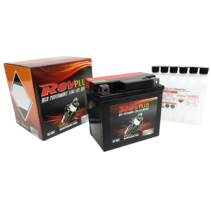 | REVPLUS | STX5L-BS MF Motorcycle Battery - 70CCA