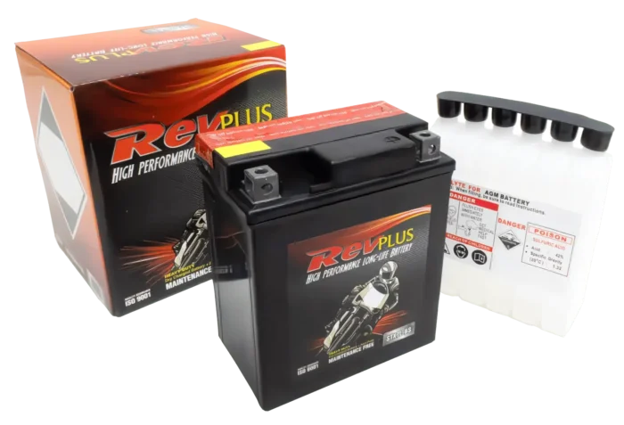 | REVPLUS | STX7L-BS MF Motorcycle Battery - 85CCA
