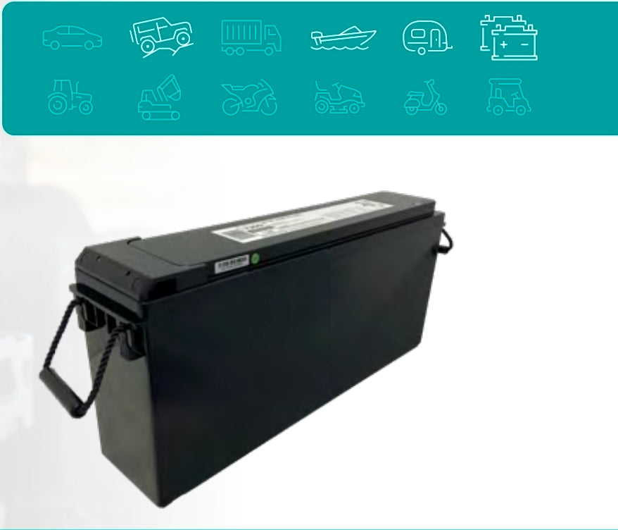 CLUB ASSIST | 7355 Lithium 12V Slimline Battery - 100AH