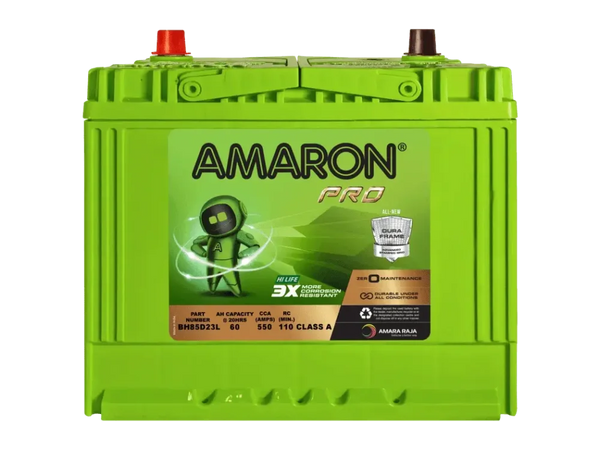 | AMARON |  PRO SERIES - DuraFrame 12V Battery BH95D23L (55D23L) - 600CCA